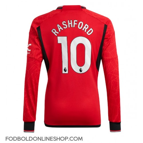 Manchester United Marcus Rashford #10 Hjemmebanetrøje 2023-24 Langærmet